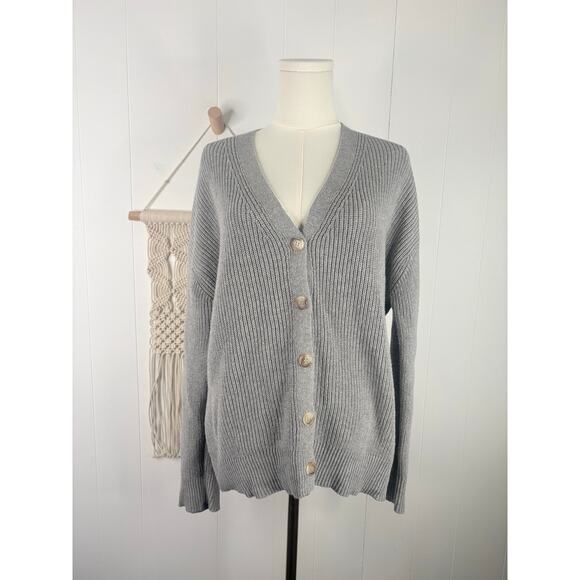 Hudson Gray Cardigan Sweater Size Small Chunky Knit Button Up - Picture 2 of 7